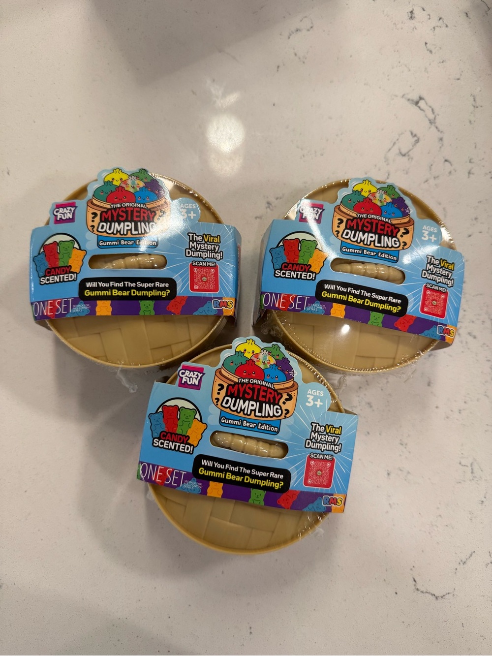 Crazy Fun RMS The Original Mystery Dumpling Gummi Bear Edition set of 3